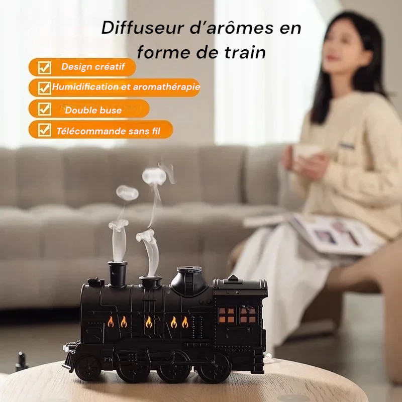 Mini Train Diffusor für ätherische Öle – LED-Ultraschall-Luftbefeuchter