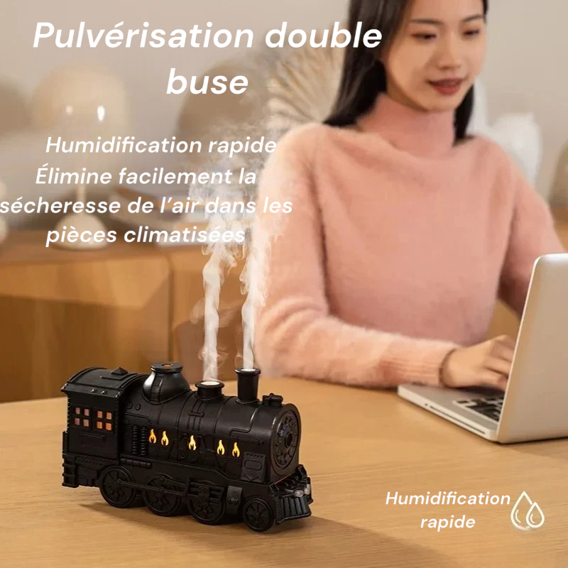 Mini Train Diffusor für ätherische Öle – LED-Ultraschall-Luftbefeuchter