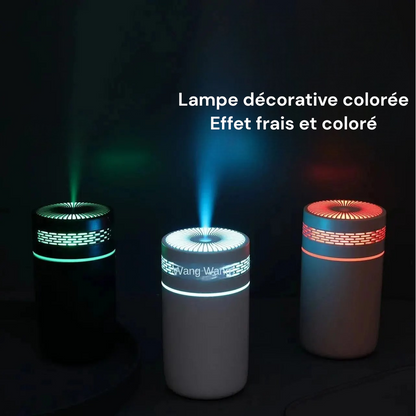 Mini Humidificateur Voiture - Diffuseur d’Arômes 7 Couleurs - Purificateur d’Air USB