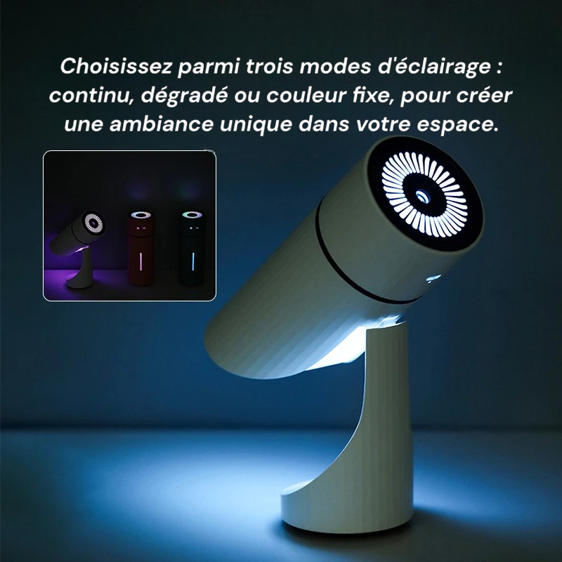 260 ml kabelloser USB-Aromatherapie-Diffusor, wiederaufladbarer 1000-mAh-Akku, Ultraschall und leise