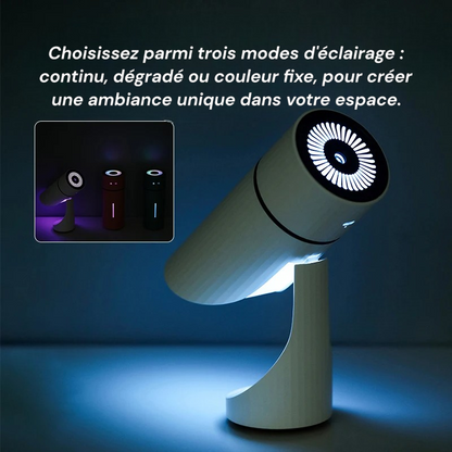 260 ml kabelloser USB-Aromatherapie-Diffusor, wiederaufladbarer 1000-mAh-Akku, Ultraschall und leise
