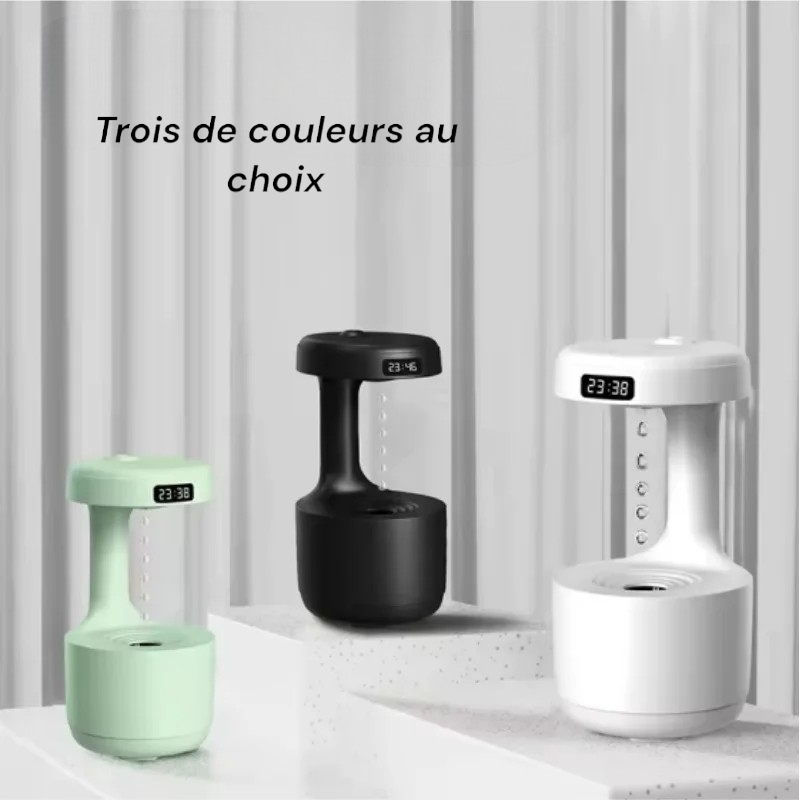 Humidificateur Anti-Gravité 800ml – Silencieux, Purification et Veilleuse