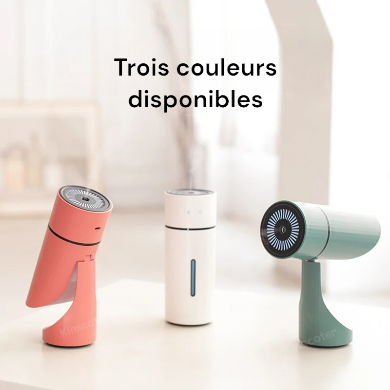260 ml kabelloser USB-Aromatherapie-Diffusor, wiederaufladbarer 1000-mAh-Akku, Ultraschall und leise
