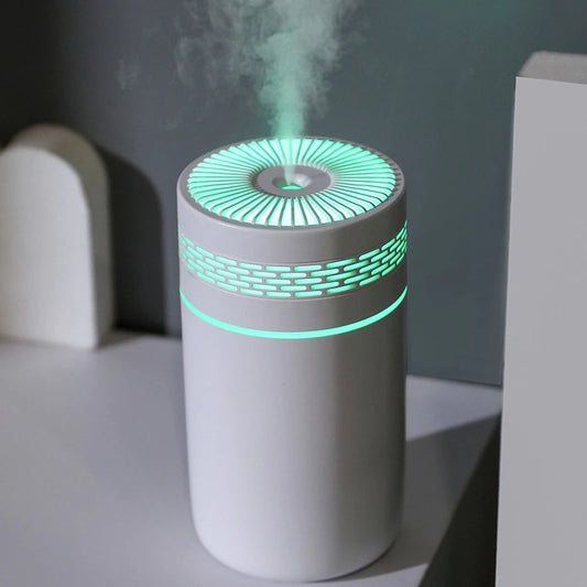 Mini Humidificateur Voiture - Diffuseur d’Arômes 7 Couleurs - Purificateur d’Air USB