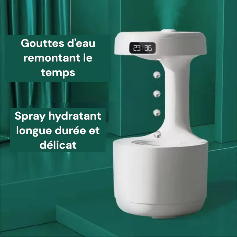 Humidificateur Anti-Gravité 800ml – Silencieux, Purification et Veilleuse