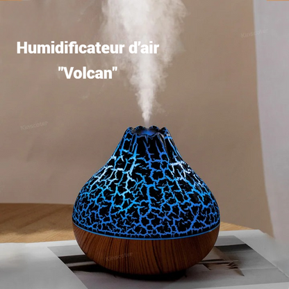 Tragbarer Vulkan-Luftbefeuchter 300 ml – USB-Nachtlicht und Ultraschallnebel
