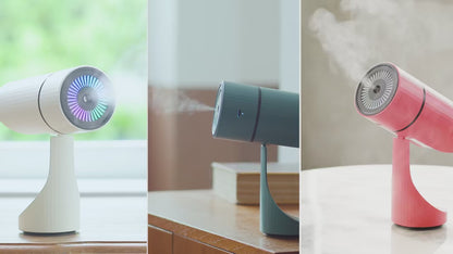 260 ml kabelloser USB-Aromatherapie-Diffusor, wiederaufladbarer 1000-mAh-Akku, Ultraschall und leise